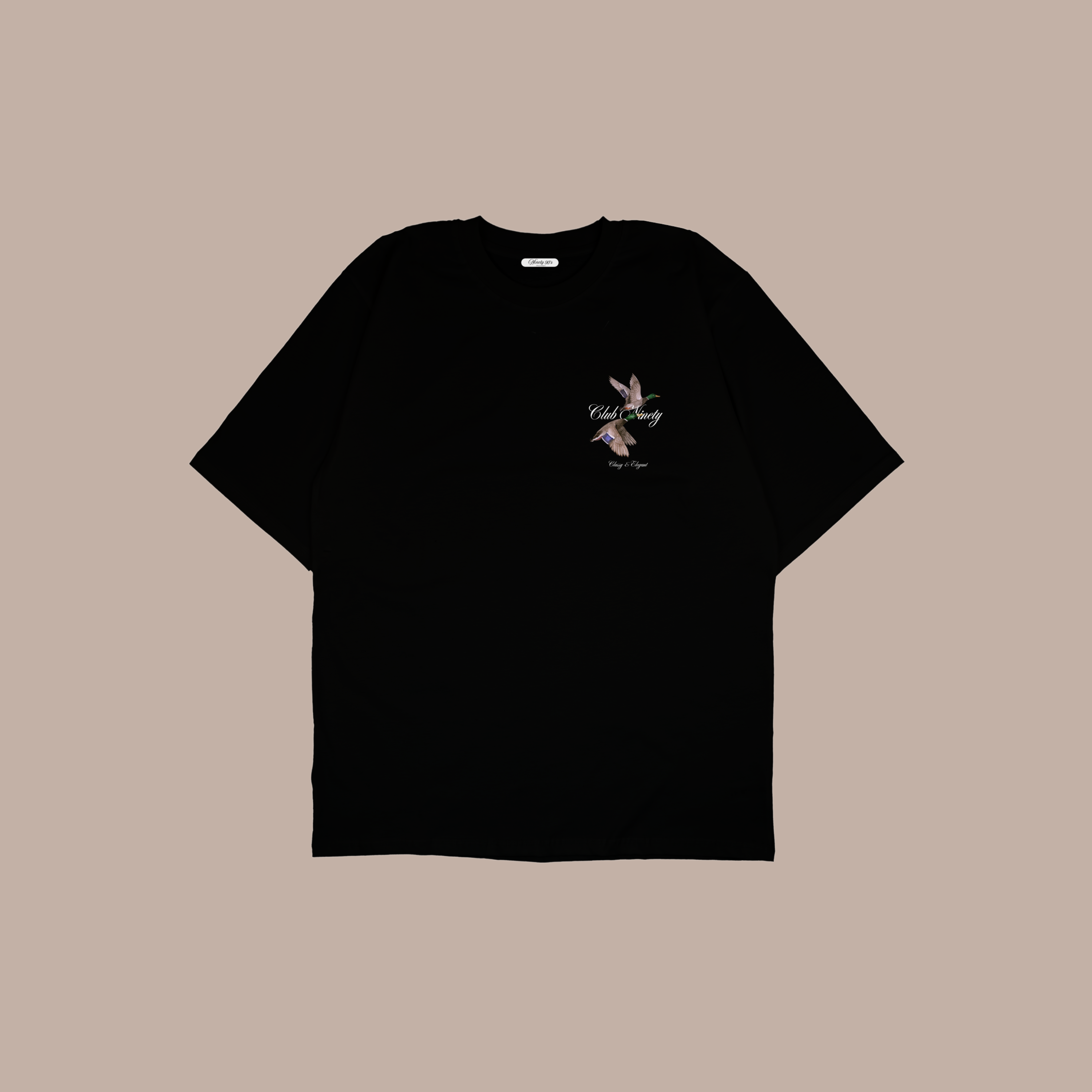 تيشيرت الطيور اسود