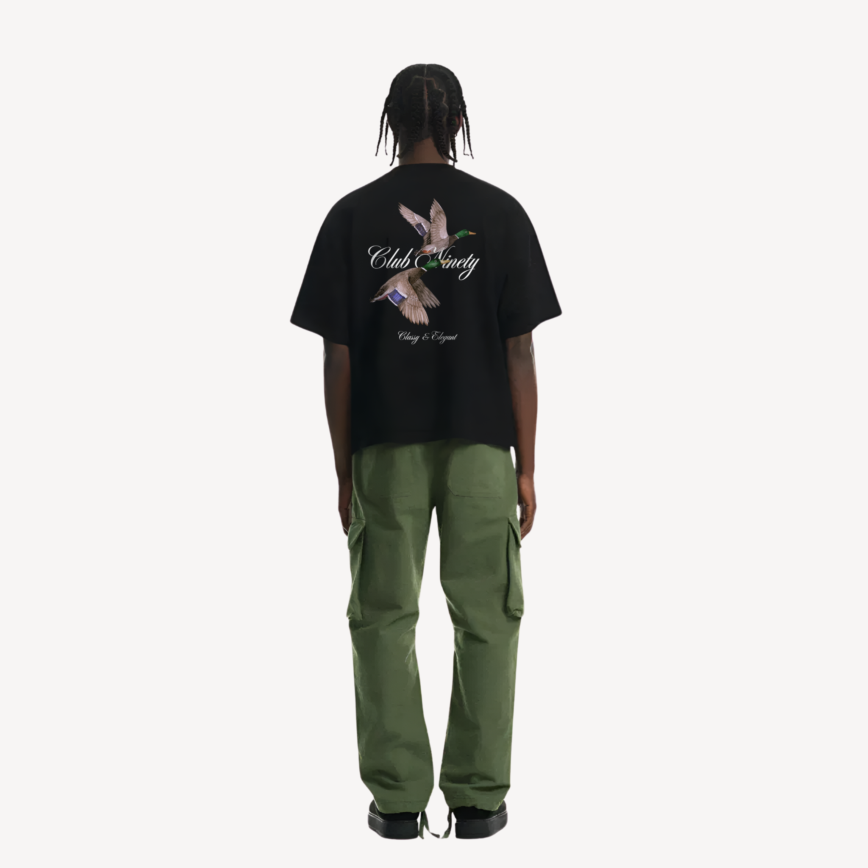 تيشيرت الطيور اسود