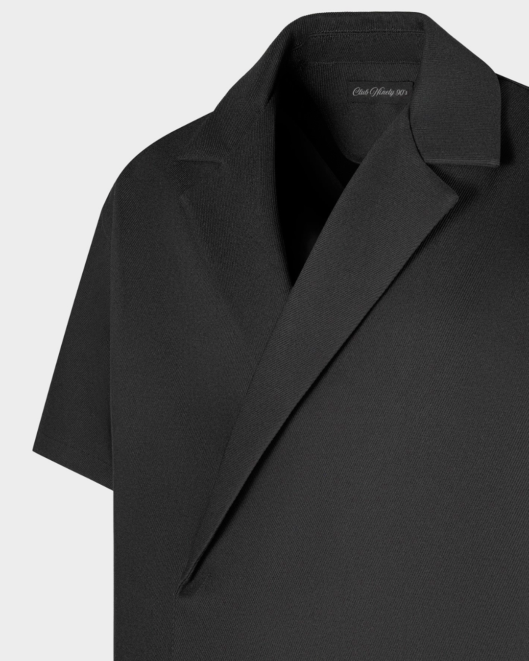 قميص مربع من قماش التويل مزدوج الصدر