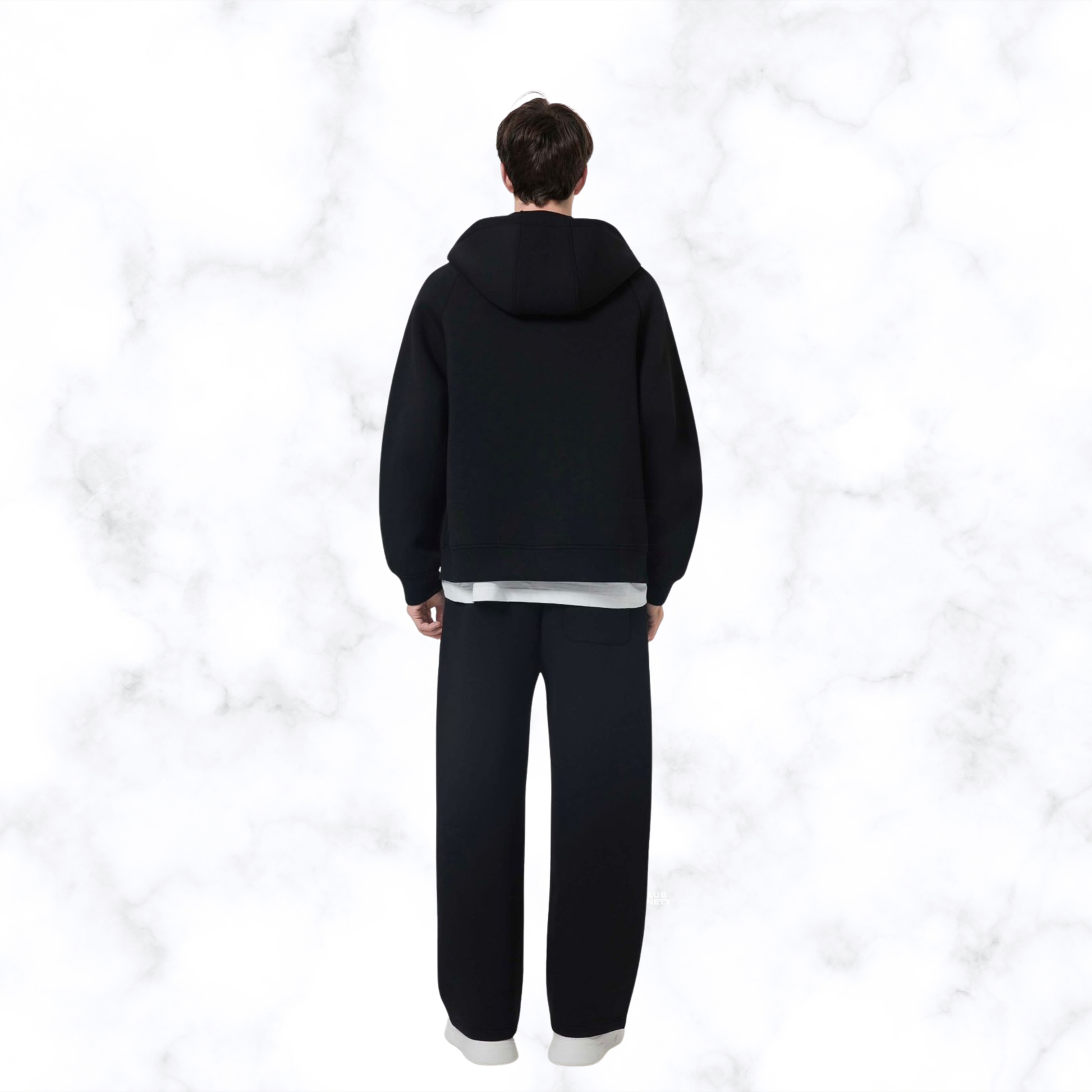 TRACKSUIT MEN ZIPPER BLACK V2.