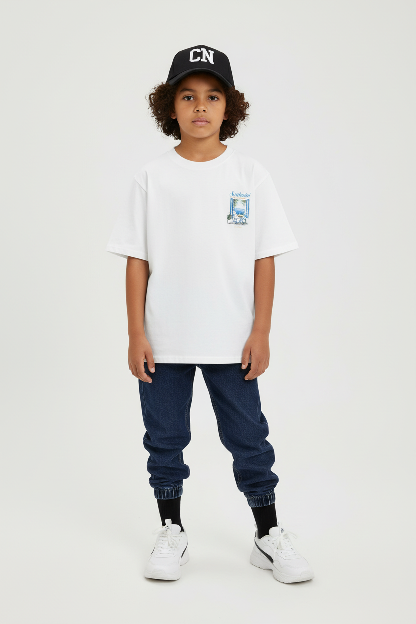 تيشيرت مطبوع بتصميم كلاسيكي - كلوب ناينتي